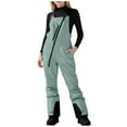 thumbnail image 1 of Staki Kids Snowsuit One Piece Kids Snow Pants Girls Snow Bibs Waterproof Insulated Overalls Winter Windproof Snowsuit Warm Snowboard Pants 4T,5T,6Y,7Y,8Y,9Y,10-13Y(Green,8-9 Years), 1 of 9