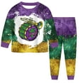 thumbnail image 1 of Staki Kids Sweatshirt Toddler girl Girl Mardi Gras Outfit Long Sleeve Sweatshirt Tops and Pants Set Infant Baby 2Pcs Spring Clothes 2-9Y(Purple,6-7 Years), 1 of 6