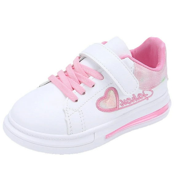 Staki Kids Tennis Shoes Toddler Girls Shoes Sneakers Casual School Walking Footwear for Toddler Kids(Pink,1.5 Big Kid)