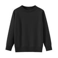 thumbnail image 1 of Staki Knit Sweater Kids Girls Girls Fall Sweaters Winter Long Sleeve Round Neck Casual Loose Lightweight Cozy Tops(3-4 Years,Black), 1 of 3