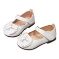 thumbnail image 1 of Staki Little Girl Mary Jane Shoes Toddler Girls Dress Shoes Loafers School Uniform Mary Jane Flats Thick Non-Slip Sole Casual Shoe(Beige,8 Toddler), 1 of 9