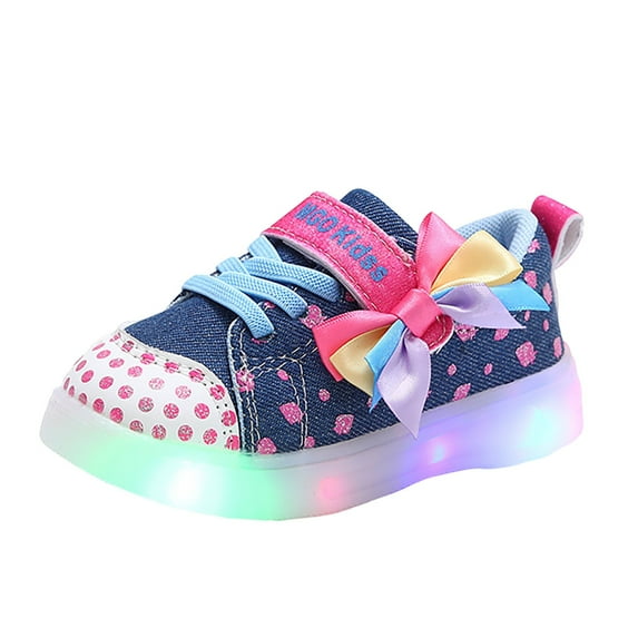 Staki Little Kids Sneakers Kids Sparkling Shoes Girls Light up Sneakers Flashing Sneakers for Gift(,)
