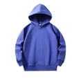 thumbnail image 1 of Staki Long Sleeve Shirts for Girls Girls Hoodie Youth Cute Oversized Hooded Half Zip Sweatshirt with Pocket 2025 Winter Trendy Clothes(Blue,3-4 Years), 1 of 5