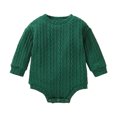 thumbnail image 1 of Staki Newborn Infant Baby Boy Oversized Romper Sweater Bodysuits Coming Home Outfit Neutral Clothes 0-12M,3-6 Months, 1 of 5