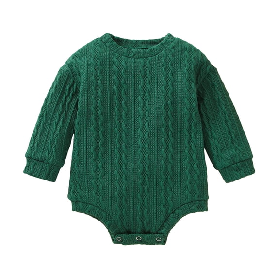 Staki Newborn Infant Baby Boy Oversized Romper Sweater Bodysuits Coming Home Outfit Neutral Clothes 0-12M,3-6 Months
