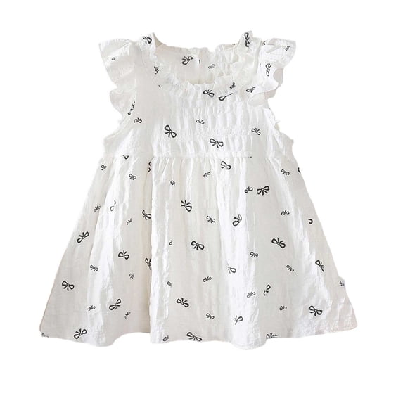 Staki Newborn Infant Baby Girl Dresses Summer Outfits Boho Casual Sundress Gifts Toddler Clothes for Girl 12M-10Y,6-8 Years