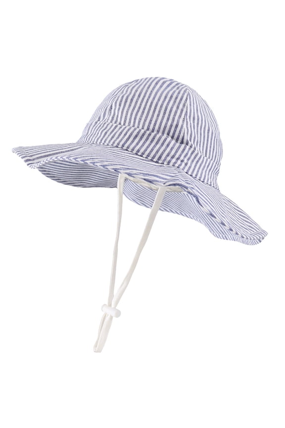 Outdoor Kids Sun Hat for Boys Girls Wide Brim Mesh Bucket Hat UPF 50+ Sun Protection Breathable Summer Fishing Safari Hat Navy,4-8 Years