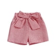 thumbnail image 1 of Staki Printed Shorts for Girls Girls Ruffle Athletic Shorts with Pockets High Waisted Kids Sport Shorts for Basketball Running 9-24M 2-4Y(Red,3-4 Years), 1 of 6
