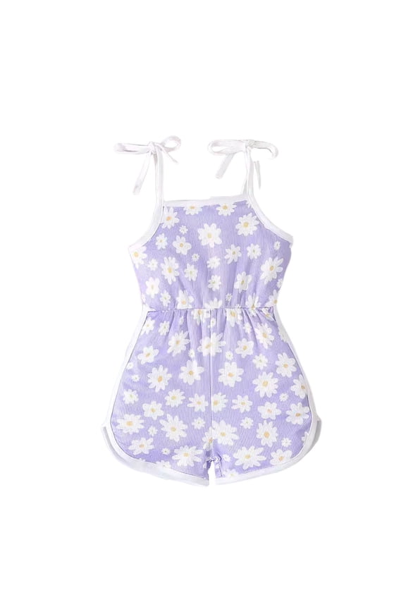 Romper for Girls Girls Overalls Shortalls, Girls Overall Shorts, Kids Denim Canvas Overalls Short Overalls 2T 3T 4T Purple,12-18 Months