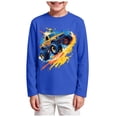 thumbnail image 1 of Staki Shirts for Boys Boys' Long Sleeve Crewneck T-Shirts Soft Casual Tees for Kids 3-15Y,11-12 Years, 1 of 5