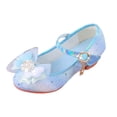thumbnail image 1 of Staki Shoes for Girls Girls Classic Slip on Mary Jane Ballet Flats Glitter Party Bridesmaids Flower Girl Princess Dress Shoes for Kid Toddler Blue,2 Big Kid, 1 of 9