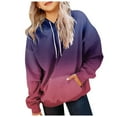 thumbnail image 1 of Staki Sleeve Tops Girls Crewneck Sweatshirt Back to School Graphic Sweatshirt Relaxed Fit Letter Print Pullover Streetwear Cotton Pullover(Purple,8-9 Years), 1 of 6