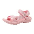thumbnail image 1 of Staki Slides for Kids Kids Hiking Sport Sandals with Back Strap Adjustable Athletic Orthopedic Walking Sandals for Boys(Pink,4.5 Big Kid), 1 of 9
