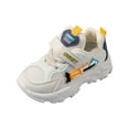 thumbnail image 1 of Staki Sneakers for Girls Toddler Shoes Girls Barefoot Shoes Kids Breathable Walking Running Shoe Slip on Sneakers Lightweight Outdoor Athletic Shoe(Beige,13 Little Kid), 1 of 6