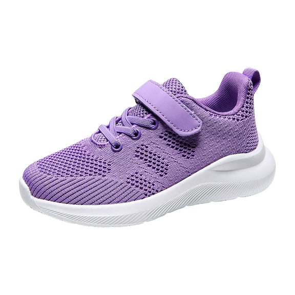 Staki Sneakers for Girls Girls Tennis Shoes Kids Lightweight Breathable Sneakers Running Athletic Shoes for Toddler(Purple,13 Little Kid)