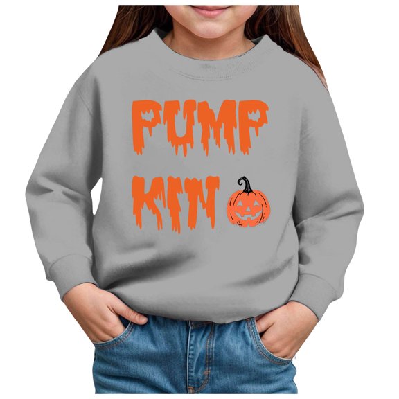 Staki Teen Clothes Girls Crewneck Sweatshirts Kids Long Sleeve Shirts Tops Fall Pullover 5-14 Years (Gray,6Y)