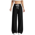 thumbnail image 1 of Staki Teen Girl Sweatpants Girls Sweatpants Girls Joggers Pants Athletic Waisted Sweatpants for Kids Youth with Pocket Drawstring(Black,12-13 Years), 1 of 9