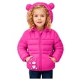 thumbnail image 1 of Staki Toddler Baby Boy Little Cute Bear Hoodie Jacket Fuzzy Winter Warm Sweatshirt Coat Baby Winter Coat 12M,18M,24M,2T,3T,4T,5T(Hot Pink,18-24 Months), 1 of 6