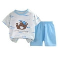 thumbnail image 1 of Staki Toddler Baby Boys Clothes Set Short Sleeve T-Shirt and Shorts Summer 2 PCS Outfit for 3M-6Y,4-5 Years, 1 of 3