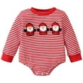 thumbnail image 1 of Staki Toddler Baby Christmas Outfit Infant Boy Xmas Bodysuit Holiday Gifts Baby Boy Christmas Outfit(Red,6-12 Months), 1 of 9
