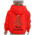 thumbnail image 1 of Staki Toddler Baby Girls Clothes Long-sleeve Hoodie Pullover Print Hooded Clothes Christmas Hoodies(Red,3-4 Years), 1 of 7