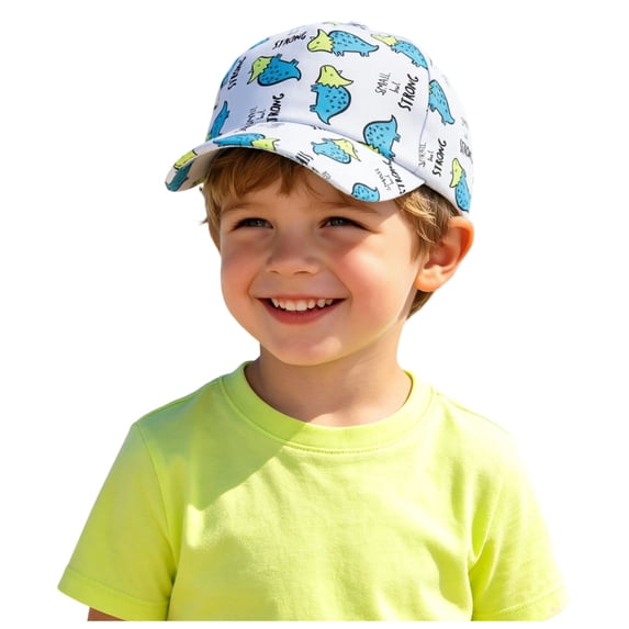 Staki Toddler Baseball Hat Embroidered Toddler Boy Baseball Cap Boys Toddler Hats, Baseball Hats for Boy and Girl(White,2-6 Years)