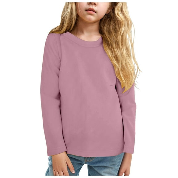 Staki Toddler Long Sleeve Shirts Boys Toddler Boys Thermal Shirt - Soft Breathable Long Sleeve Undershirt(Purple,3-4 Years)