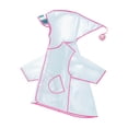 thumbnail image 1 of Staki Toddler Rain Ponchos Kids Rain Poncho Hooded Ponchos for Girls With Fun Designs Light Pink,4-5 Years, 1 of 7