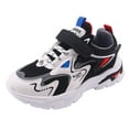 thumbnail image 1 of Staki Toddler Shoes Girls Girls Sneakers Kids Lightweight Breathable Strap Athletic Running Shoes for Toddler(Black,1.5 Big Kid), 1 of 9