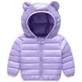 thumbnail image 1 of Staki Toddler Winter Coats Lightweight Puffer Jacket for Baby Infant Kids Toddler Sweater 12M,18M,24M,2T,3T,4T,5T,6Y(Purple,5-6 Years), 1 of 6