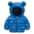 thumbnail image 1 of Staki Toddler Winter Coats Lightweight Puffer Jacket for Baby Infant Kids Winter Coat Boy 6M,12M,18M,2T,3T,4T,5T,6Y(Navy,2-3 Years), 1 of 5