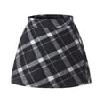 thumbnail image 1 of Staki Uniform Skirts Girl's Cute Skirt Elastic High Waist Split Hem Bow Front Mini Skirts 3-9Y 10-12Y(Dark Gray,3-4 Years), 1 of 4