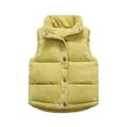 thumbnail image 1 of Staki Weighted Vest for Kids Boys Fleece Vest Kids Lightweight Sleeveless Jacket Fall Winter Warm Outwear(Yellow,12-18 Months), 1 of 5