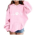 thumbnail image 1 of Staki Zip Hoodie Girl's Long Sleeve Drop Shoulder High Low Asymmetrical Hem Crop Hoodie Top (Pink,4-5 Years), 1 of 4