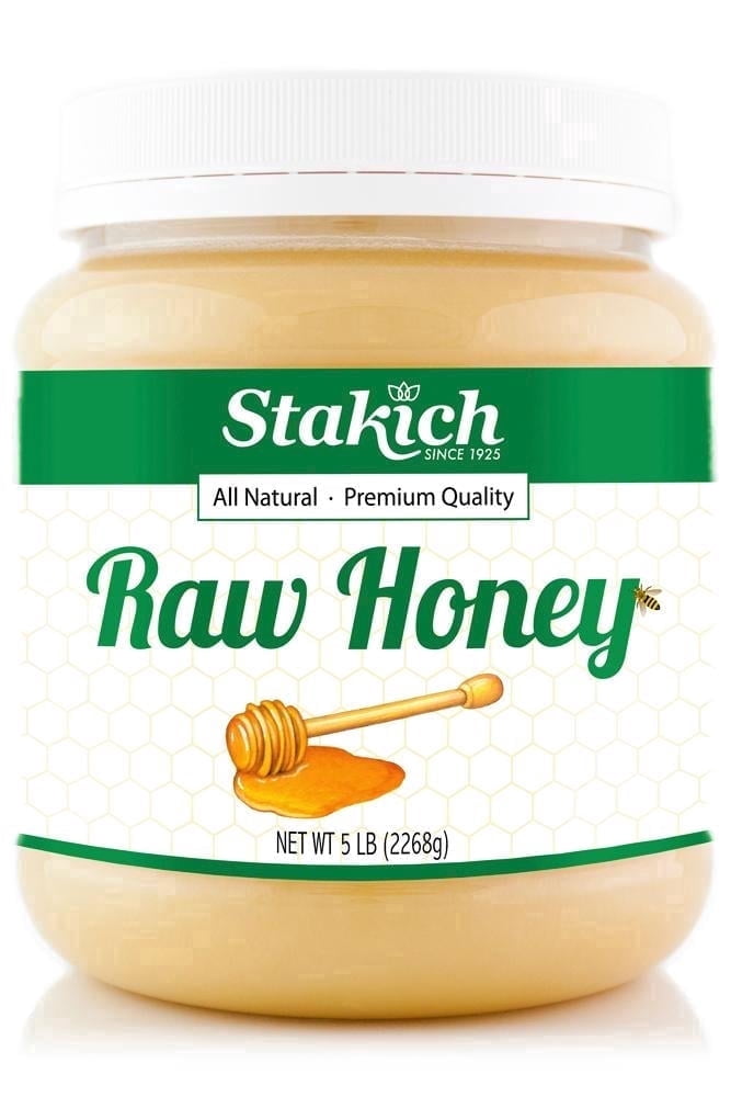 Stakich 100% Pure Unprocessed Honey, 5.0 Lb