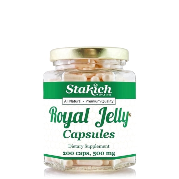 Stakich Royal Jelly Capsules 500 mg 200 Count