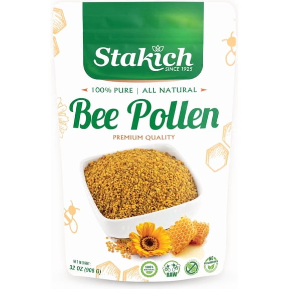 Stakich Bee Pollen Granules All Natural Pure Superfood 2 lbs