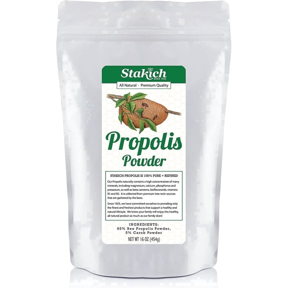 Stakich Bee Propolis Powder All Natural Superfood 1 Count 1 Lbs