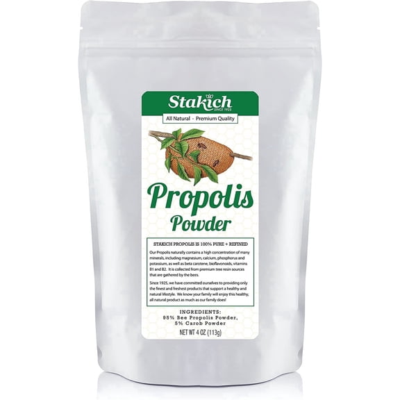 Stakich Bee Propolis Powder All Natural 4 Ounce