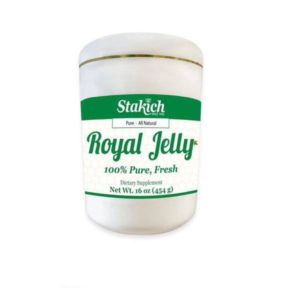 Stakich Fresh Royal Jelly 16 oz (1 lb) - Pure, All Natural