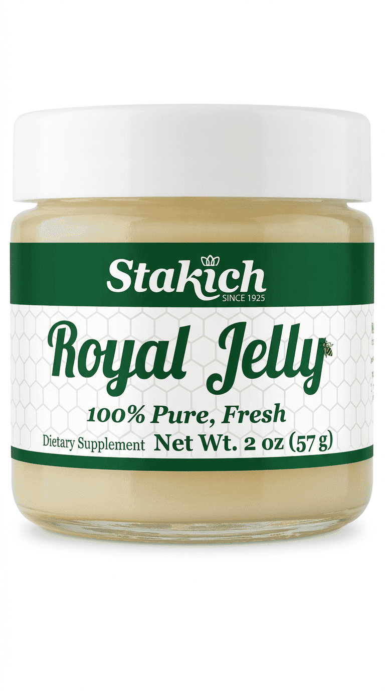 Stakich Fresh Royal Jelly - Pure All Natural Dietary Supplement - 2 fl oz