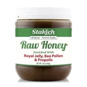 Stakich Raw Honey ، Royal Jelly ، Bee Pollen &amp; Propolis Enriched ، 5.0 رطل