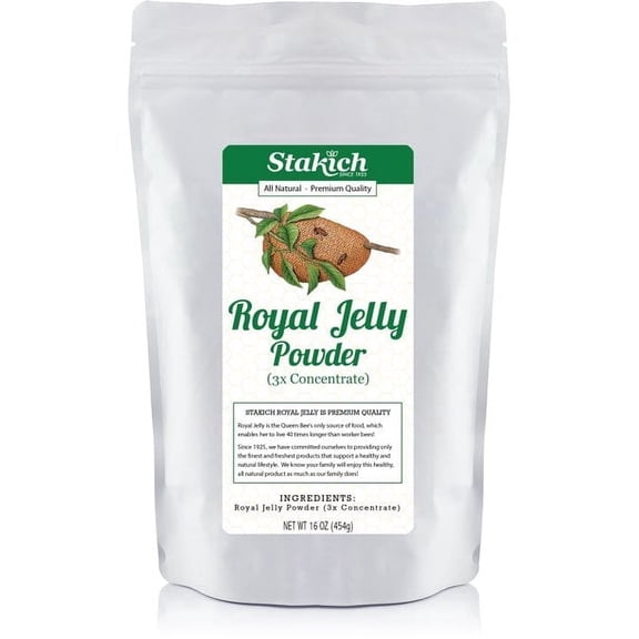Stakich Royal Jelly Powder 1 Pound - 3X Concentrate - All Natural