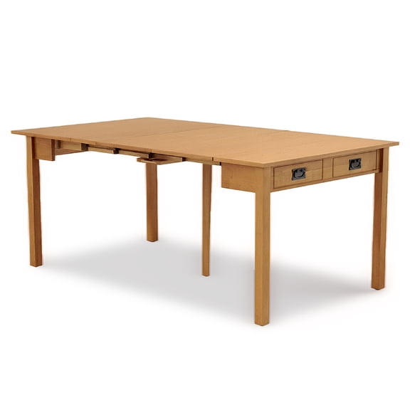 Stakmore Hardwood Traditional Expanding Table W/ 3 Adjustable Positions