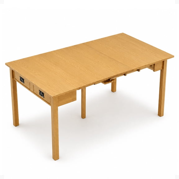 Stakmore Hardwood Traditional Expanding Table W/ 3 Adjustable Positions