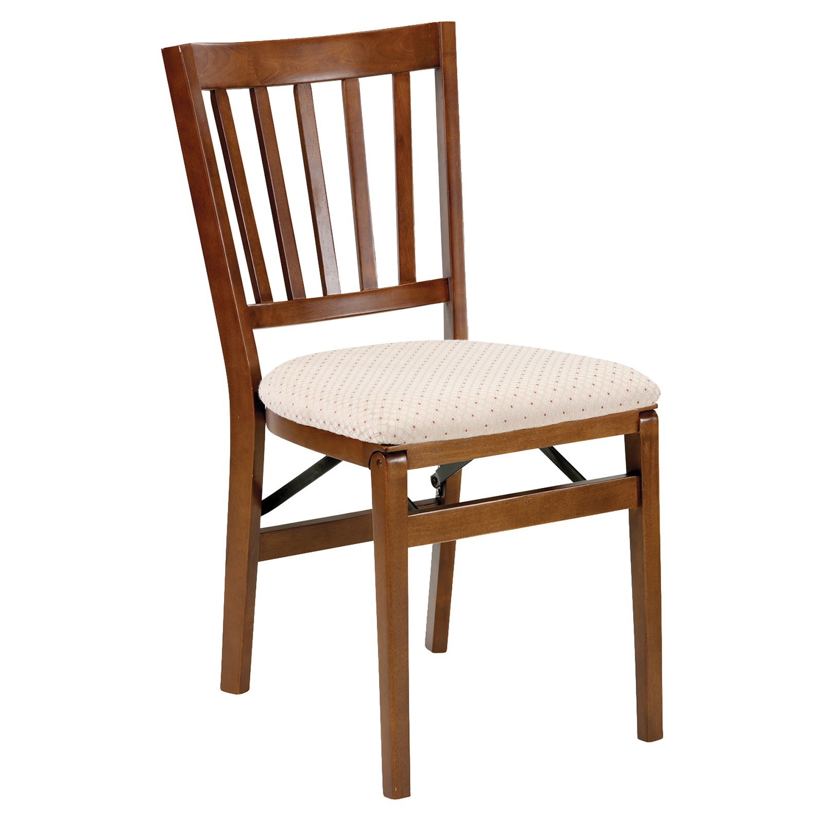Set Di 2 Sedie Pieghevoli MECO STAKMORE - Legno Fruitwood, Seduta Imbottita, Per Casa