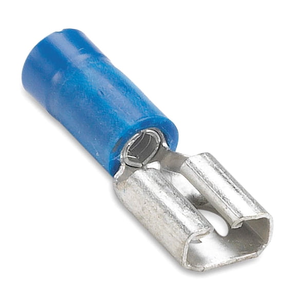 Stakon 14RB-250F Female Disconnect, Vinyl Insulated, 0.96-Inch Length by 0.29-Inch Width, Blue, 100-Pack CA3