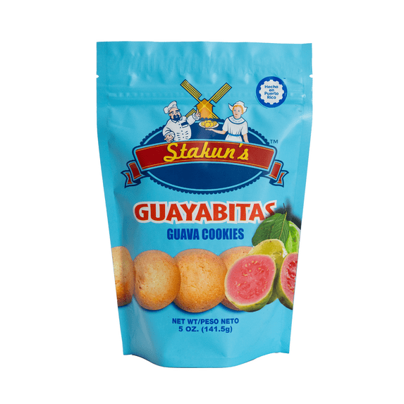 Stakun's Baked Guava Sugar Cookies 5 oz, Plastic Bag, Shelf Stable