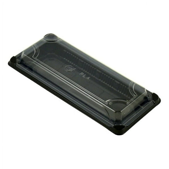 Stalk Market Compostable Food Trays, With Lids, 18" x 10", Clear, Pack Of 400 Trays