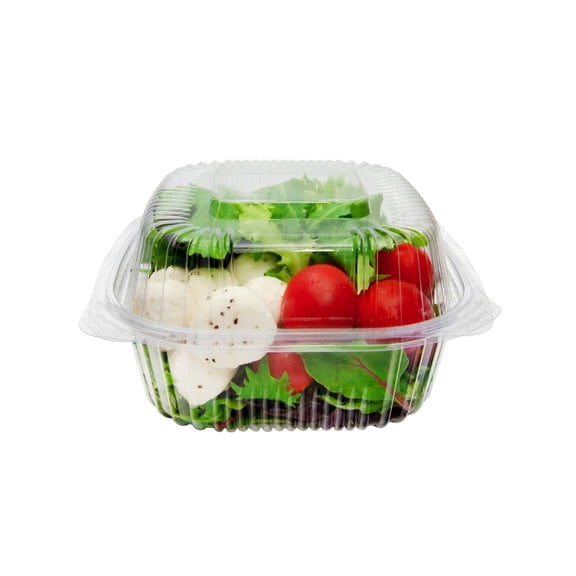 StalkMarket Jaya Compostable PLA Cold Food Containers, 6" x 6" x 3.5", Clear,   240
